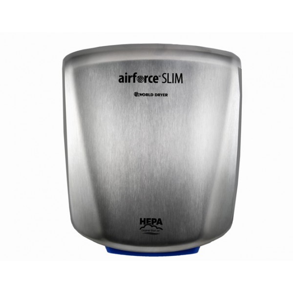 Warner Howard BC1153 Airforce Slim Brushed Stainless Steel Automatic Hand Dryer 450-950W