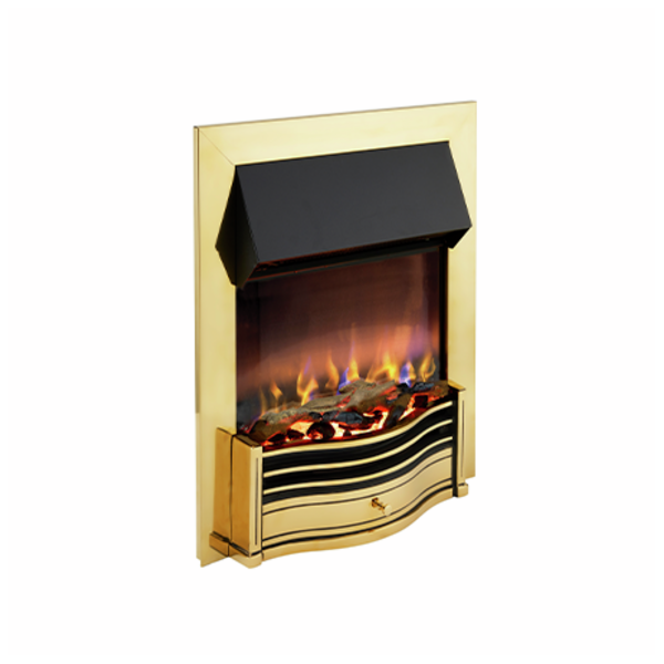 Dimplex DMF20BR3D Dumfries Brass Optiflame 3D Inset Electric Fire 2.0 kW