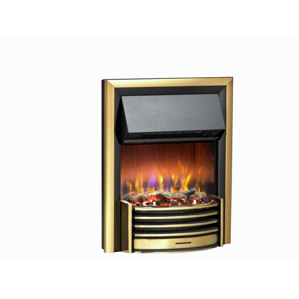 Dimplex LER20BR3D Lerwick Brass Optiflame 3D Inset Electric Fire 2.0 kW