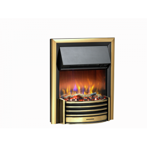 Dimplex LER20BR3D Lerwick Brass Optiflame 3D Inset Electric Fire 2.0 kW