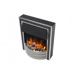 Dimplex SKL20CH Skeldon Black/Chrome Optiflame Inset Electric Fire 2.0 kW
