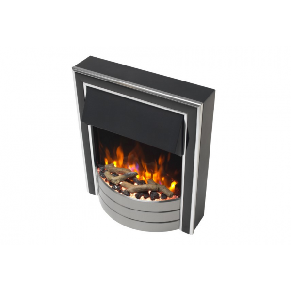 Dimplex SKL20CH Skeldon Black/Chrome Optiflame Inset Electric Fire 2.0 kW