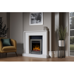 Dimplex ELV16BN Elva Black Nickel Optiflame Inset Electric Fire 2.0 kW
