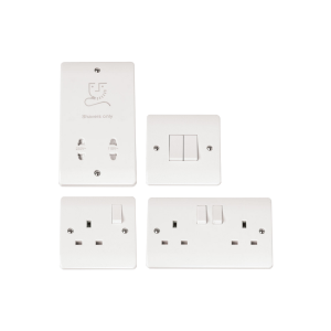 White Moulded Sockets & Accessories